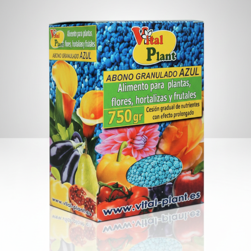 [FERVIT003] ABONO MINERAL GRANULADO COMPLEJO COLOR AZUL 750 GR